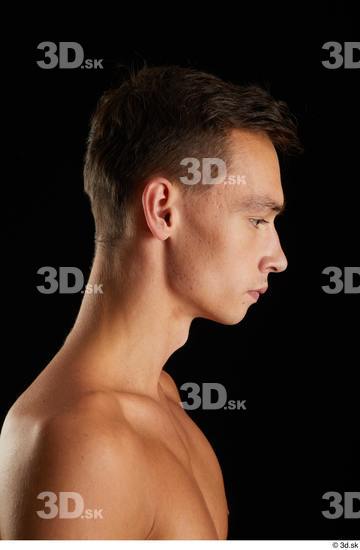 Man White Slim Male Studio Poses