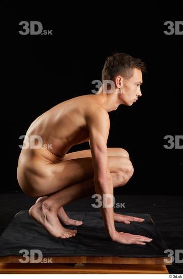 Alessandro Katz  kneeling nude whole body  jpg