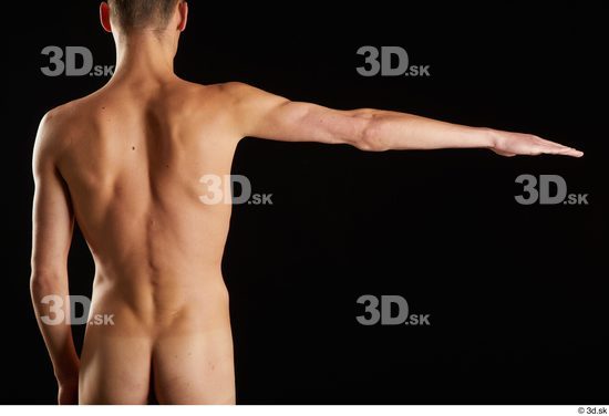 Alessandro Katz  arm back view flexing nude  jpg