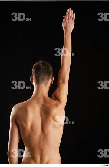 Alessandro Katz  arm back view flexing nude  jpg