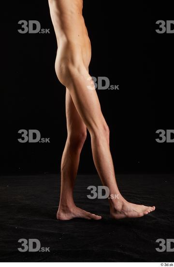 Alessandro Katz  flexing leg nude side view  jpg