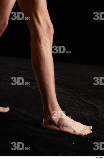 Alessandro Katz  calf flexing nude side view  jpg