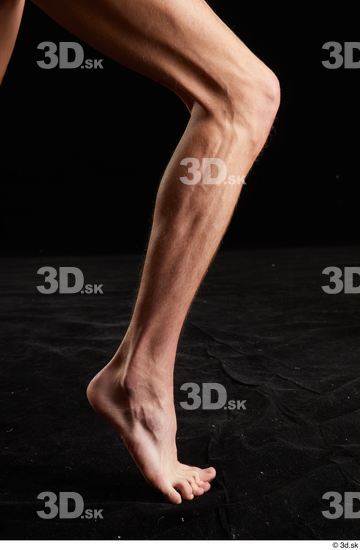 Alessandro Katz  calf flexing nude side view  jpg