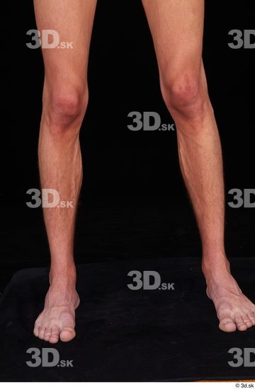 Calf Man Nude Slim Studio photo references