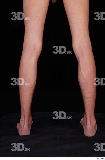 Calf Man Nude Slim Studio photo references