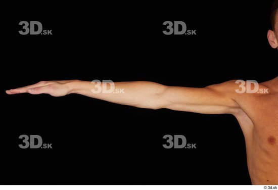 Arm Man Nude Slim Studio photo references