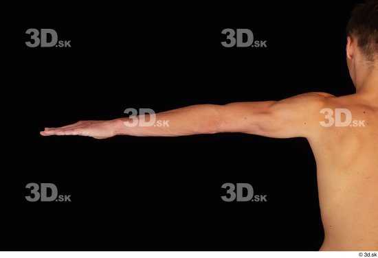 Arm Man Nude Slim Studio photo references