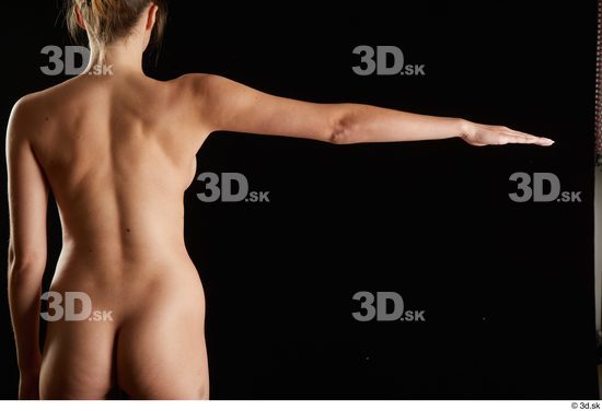 Woman White Slim Female Studio Poses