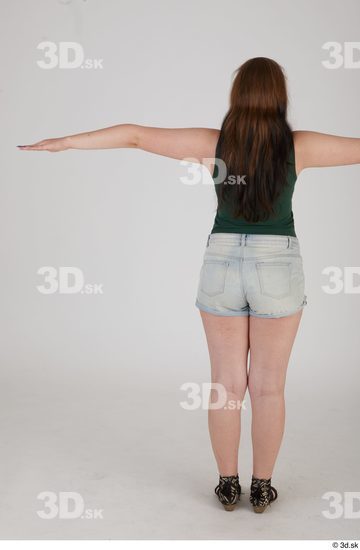 Whole Body Woman T poses White Average Standing Street photo references