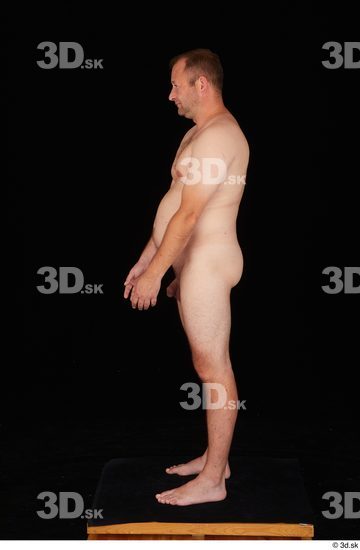 Whole Body Man White Nude Chubby Standing Studio photo references