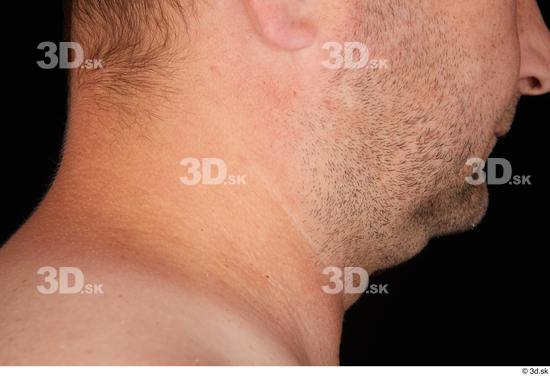 Neck Man White Nude Chubby Studio photo references