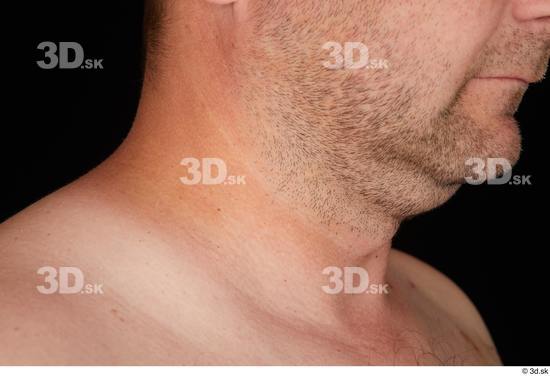 Neck Man White Nude Chubby Studio photo references