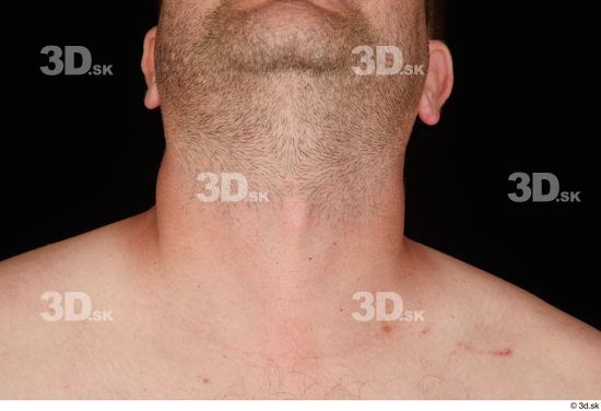 Neck Man White Nude Chubby Studio photo references