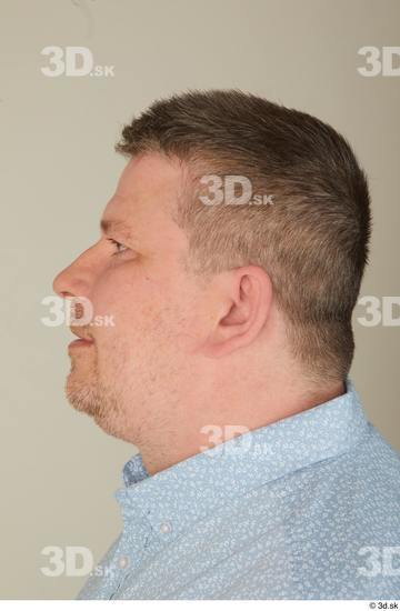 Head Hair Man White Casual Overweight Street photo references