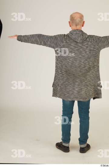 Whole Body Man T poses White Casual Slim Standing Street photo references