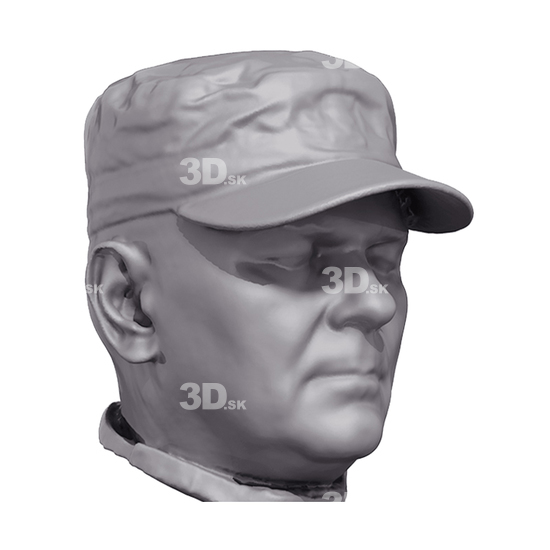 US Army Tactical Cap 3D Scan of Head