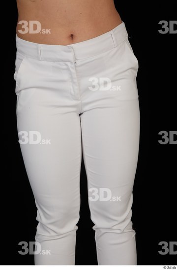 Serina Gomez casual dressed thigh white trousers  jpg