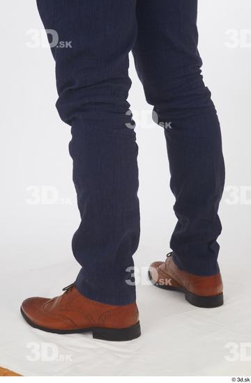 Neeo blue trousers brown oxford shoes calf dressed  jpg