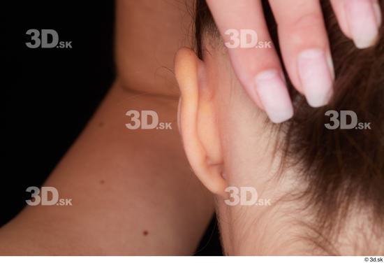 Ear Woman White Studio photo references