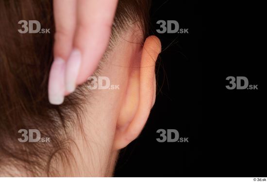 Ear Woman White Studio photo references