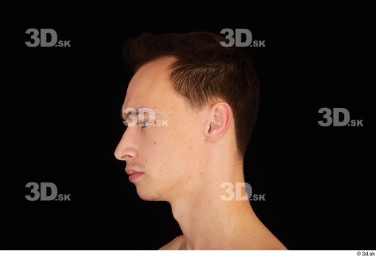 Hair Man White Studio photo references