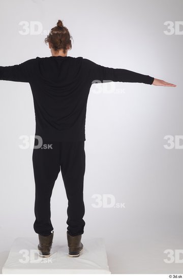 Whole Body Man T poses White Sports Shoes Shirt Slim Standing Studio photo references