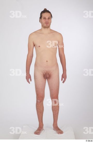 Whole Body Man White Nude Slim Standing Studio photo references