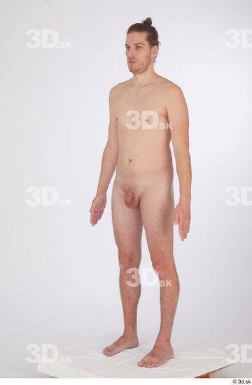 Whole Body Man White Nude Slim Standing Studio photo references