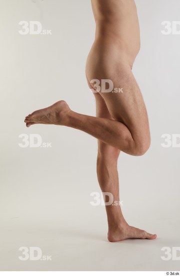 Calf Man White Nude Slim Studio photo references