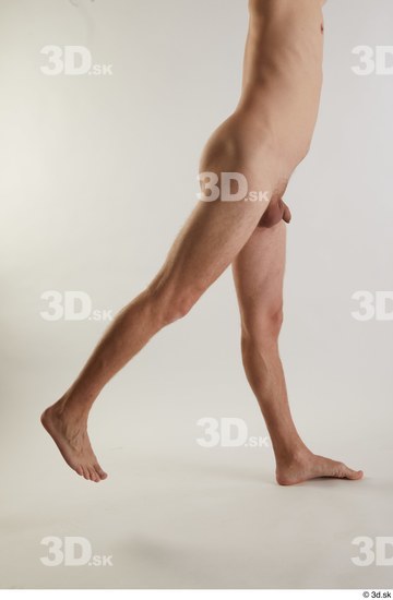 Leg Man White Nude Slim Studio photo references