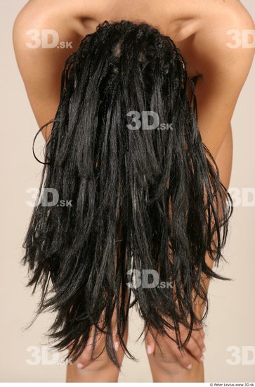 Hair Woman Black Slim