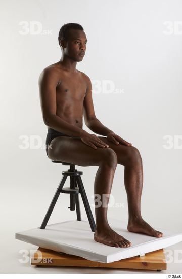 Man Black Slim Male Studio Poses