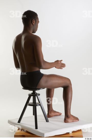 Man Black Slim Male Studio Poses