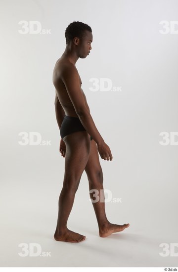 Man Black Slim Male Studio Poses