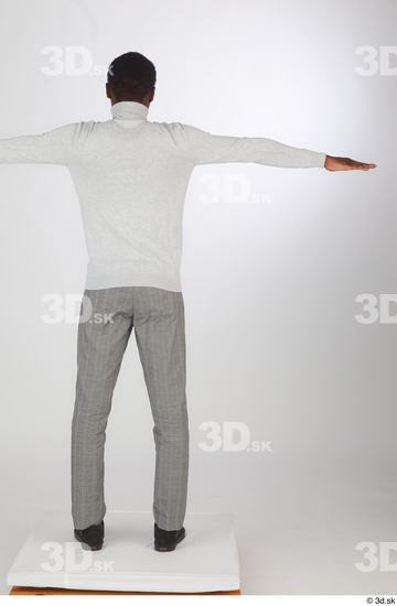 Man Black Slim Male Studio Poses