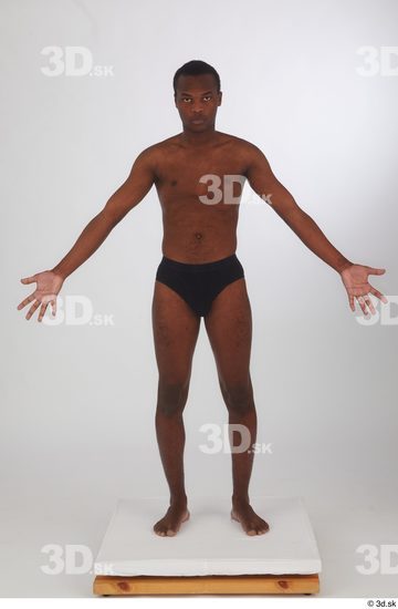 Man Black Slim Male Studio Poses