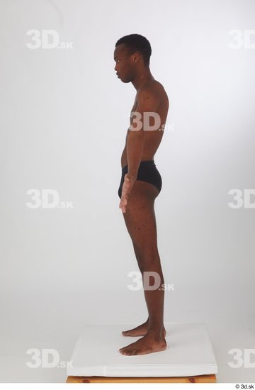 Man Black Slim Male Studio Poses