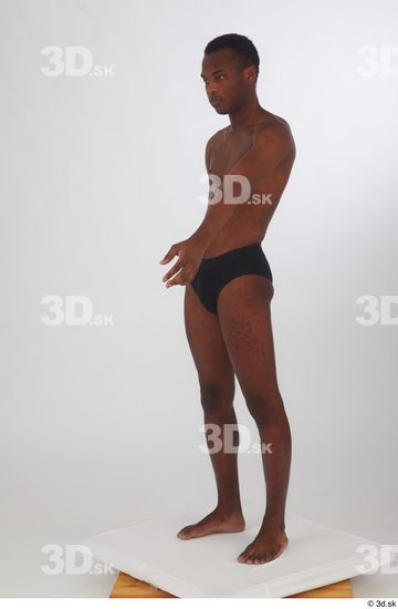 Man Black Slim Male Studio Poses