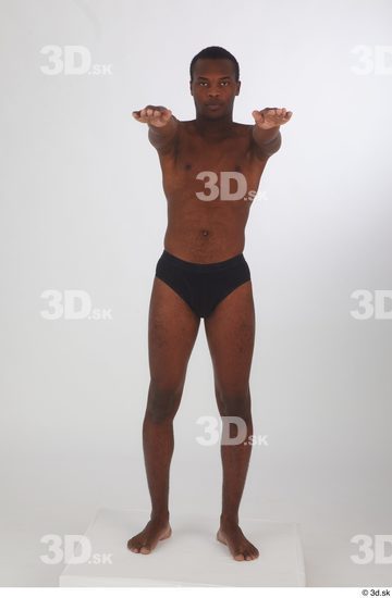 Man Black Slim Male Studio Poses