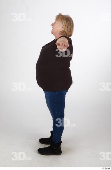 and more Whole Body Woman T poses White Casual Overweight Standing Street photo references