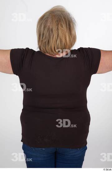 and more Upper Body Woman White Casual Overweight Street photo references
