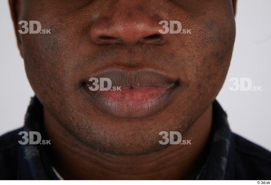 Mouth Man Black Casual Slim Street photo references