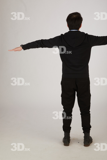 Whole Body Man T poses Asian Casual Slim Standing Street photo references