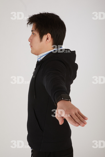 Upper Body Man Asian Casual Slim Street photo references
