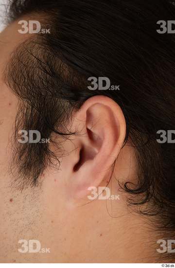Ear Man Asian Casual Chubby Street photo references