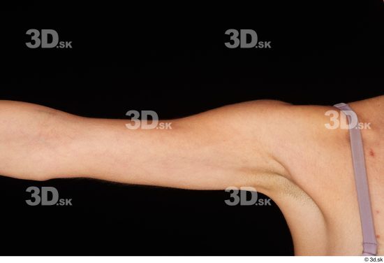 Arm Woman White Nude Slim Studio photo references