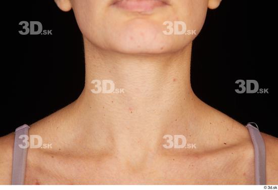 Neck Woman White Nude Slim Studio photo references