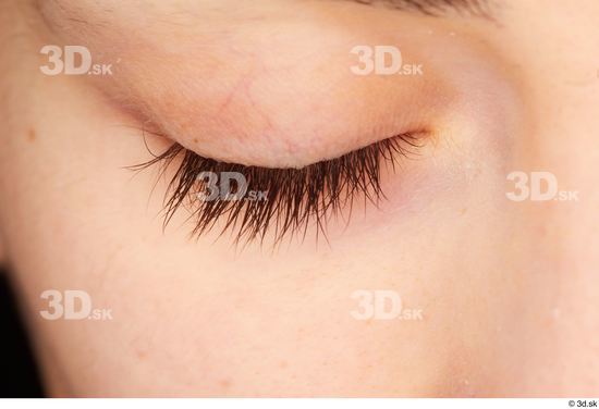 Eye Woman White Slim Studio photo references