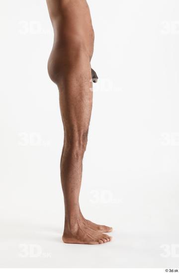 Leg Man Black Nude Slim Studio photo references