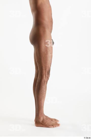 Leg Man Black Nude Slim Studio photo references